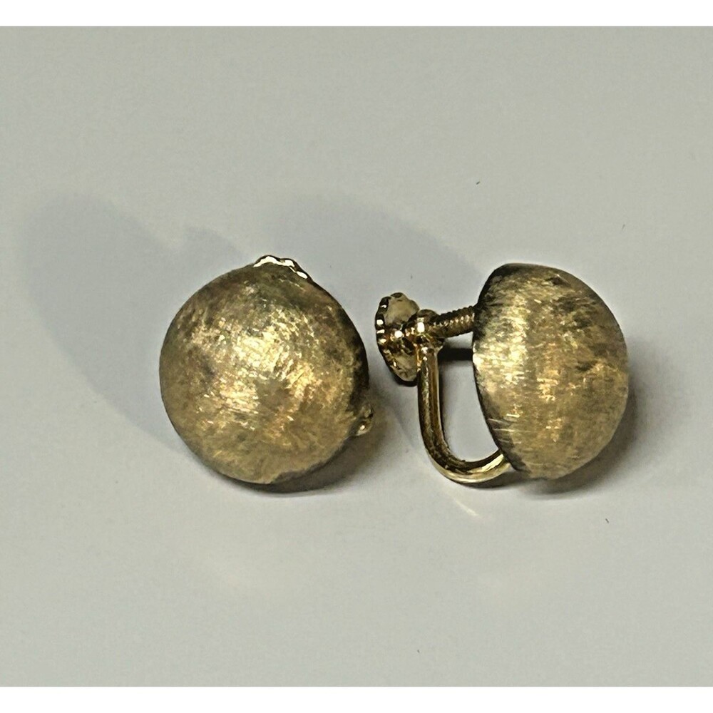 GORGEOUS Gold Vintage Screwback Earrings